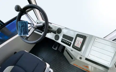 Fahrerkabine mit Bedienpult